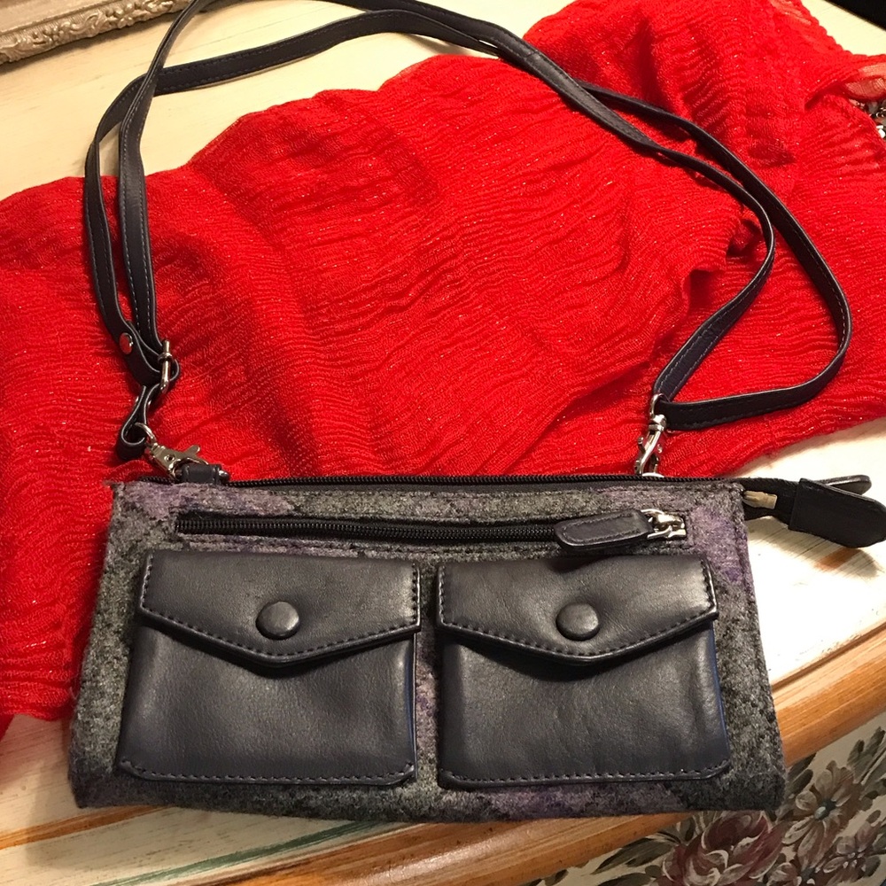 Purchased in Scotland. Lovely purple, gray, and black plaid ladies wallet! NWOT